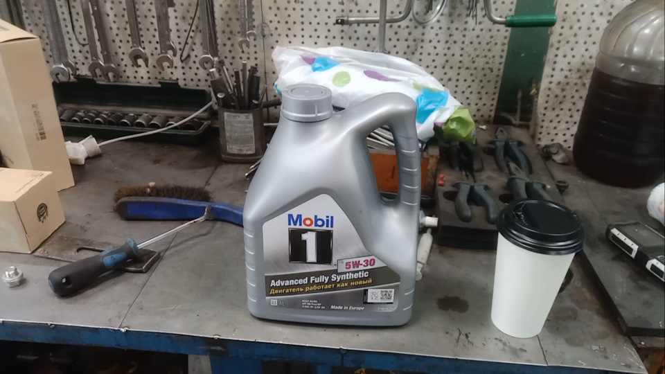 Замена моторного масла Mobil 1X1 5W30. Hyundai Elantra AD. Пробег 60397 ...