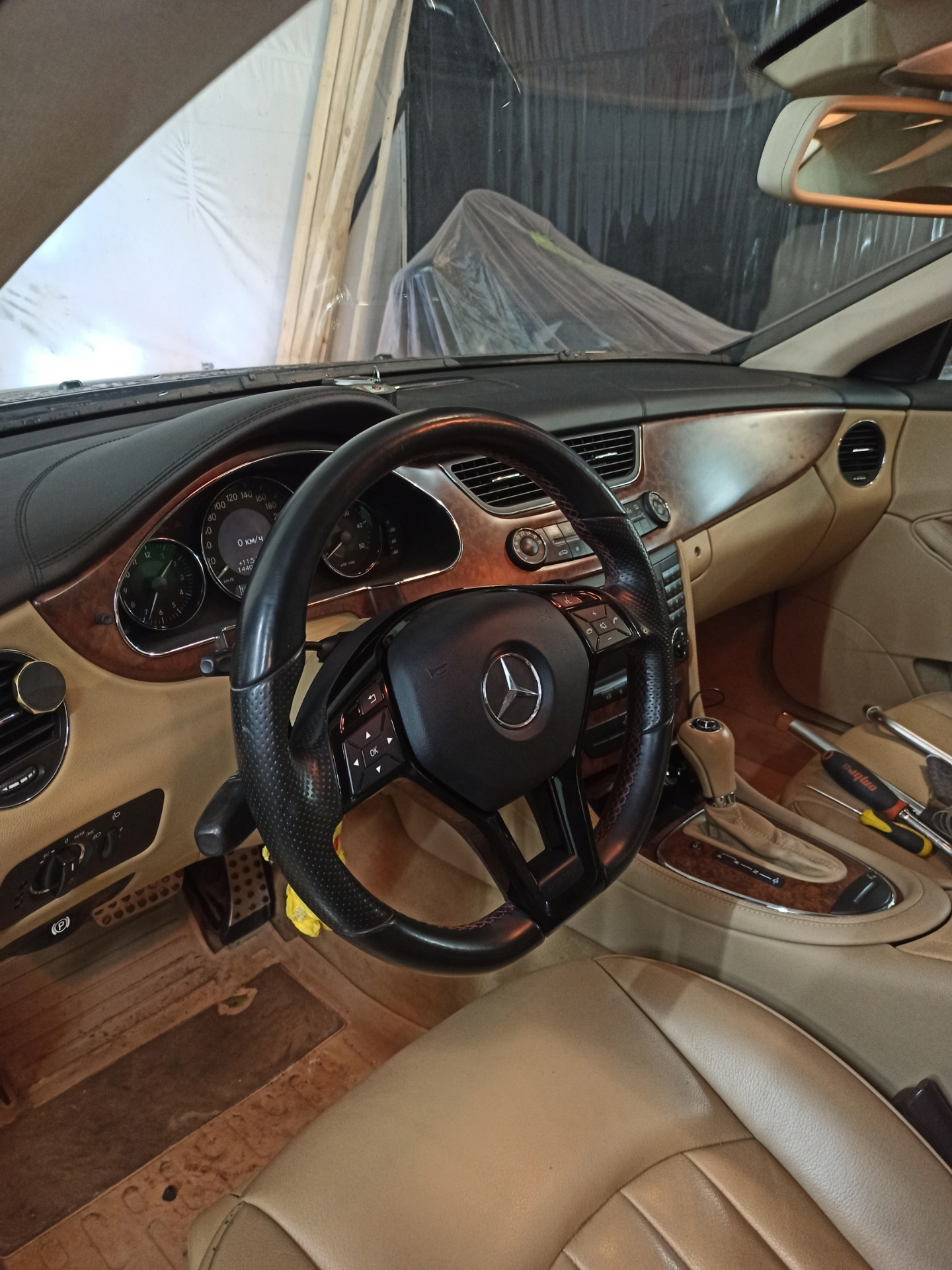 Руль от Мерседеса в Мерседес — Mercedes-Benz CLS (W219), 3 л, 2007 года ...