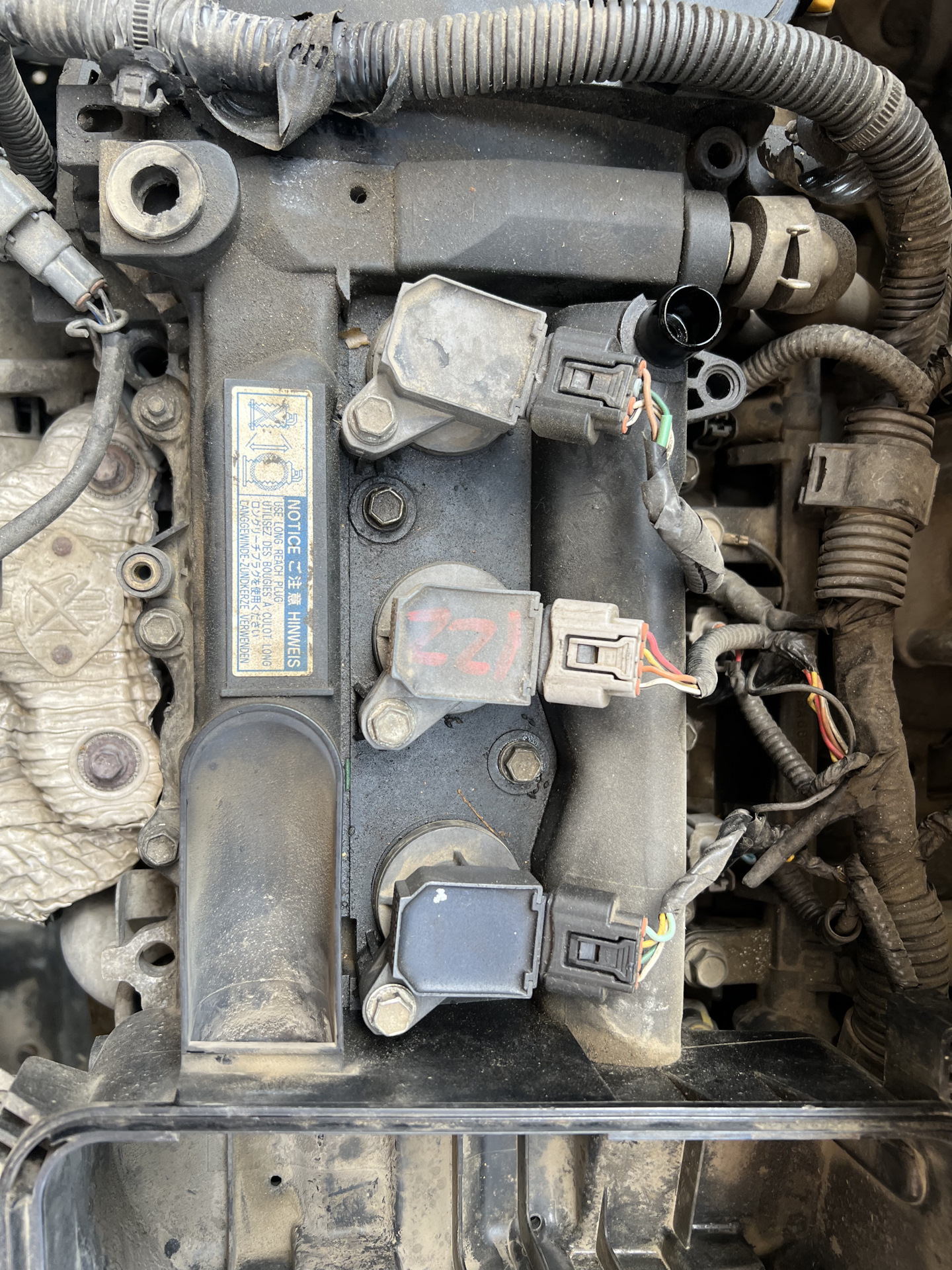 Свечи Torch в 1kr-fe — Toyota Vitz (90), 1 л, 2005 года | плановое ТО ...