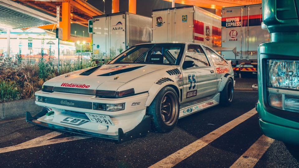 Toyota ae86 Trueno аниме