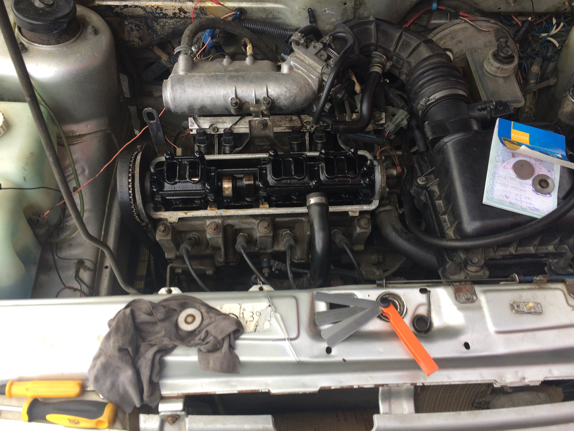 Настройка клапанов.8 клапанный движок. — Lada 21099, 1,4 л, 2002 года ...