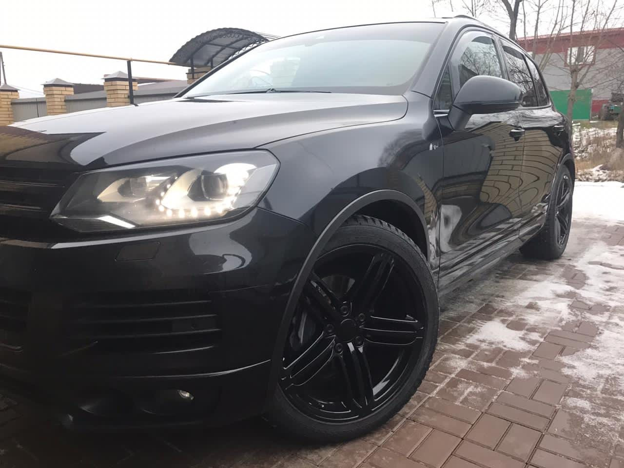 R 21 AUDI SPEED LINE BLACK STYLE на зиму. — Volkswagen Touareg (2G), 3 л,  2014 года | шины | DRIVE2