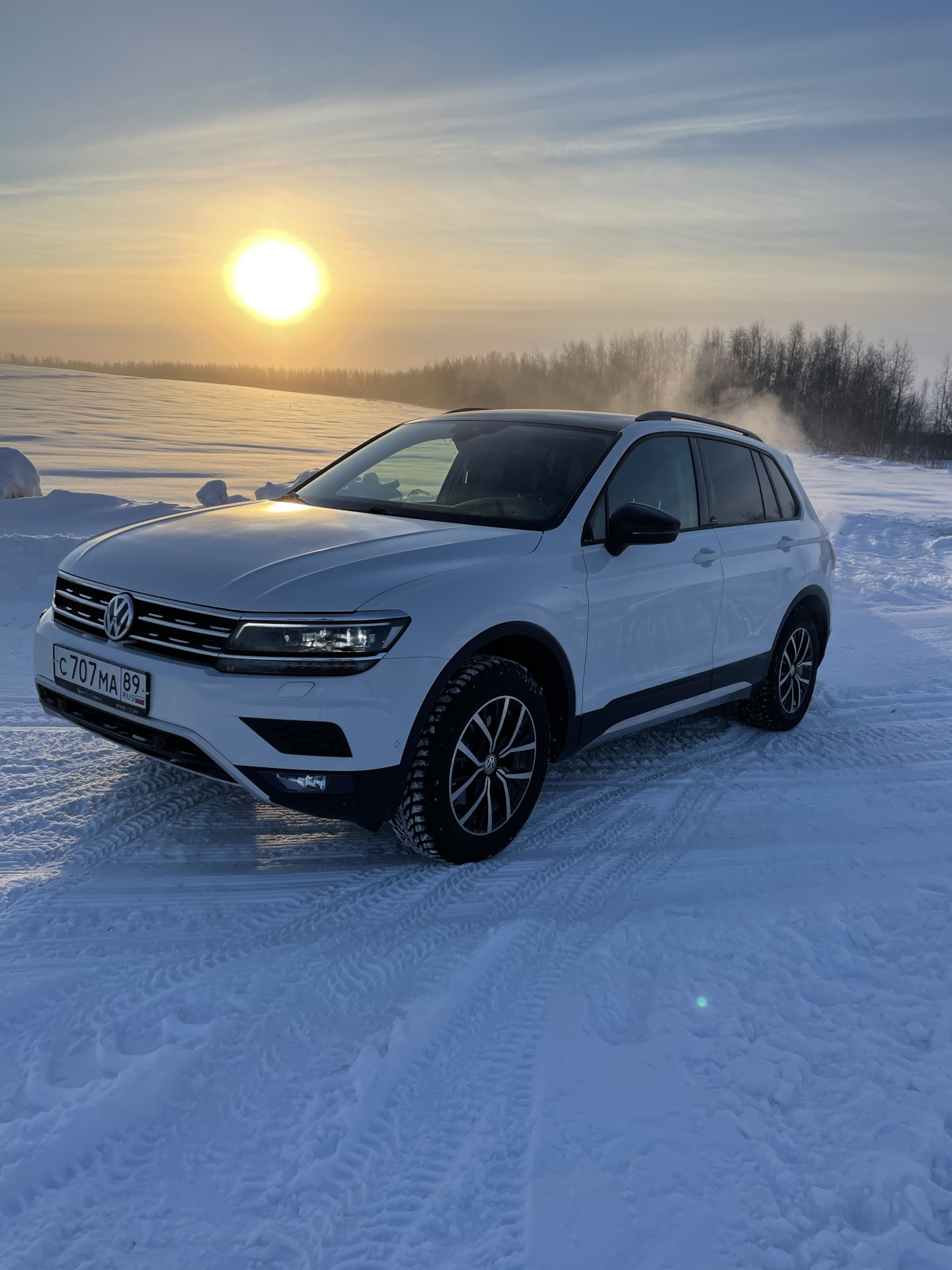 Как Тигуан живет в мороз! -45 — Volkswagen Tiguan (2G), 1,4 л, 2019 года |  наблюдение | DRIVE2