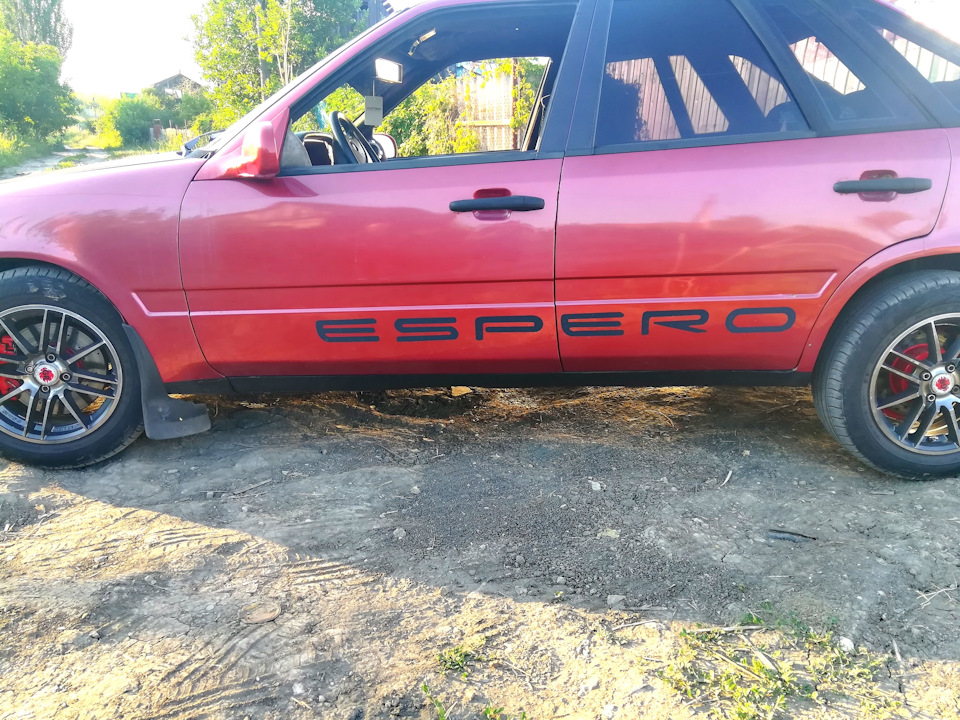 Наклейка, 2 вариант — Daewoo Espero, 2 л, 1999 года | стайлинг | DRIVE2