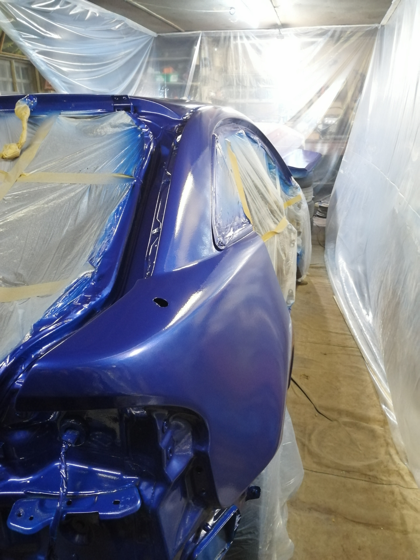 Покраска в цвет Мускари 426 — Mazda 323 V, 1,5 л, 1996 года | кузовной ...