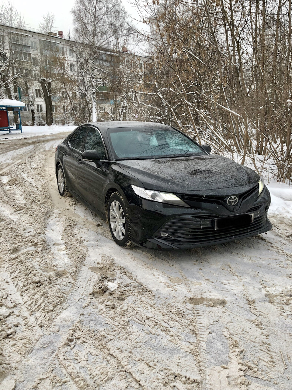 Toyota Camry xv70 зимой