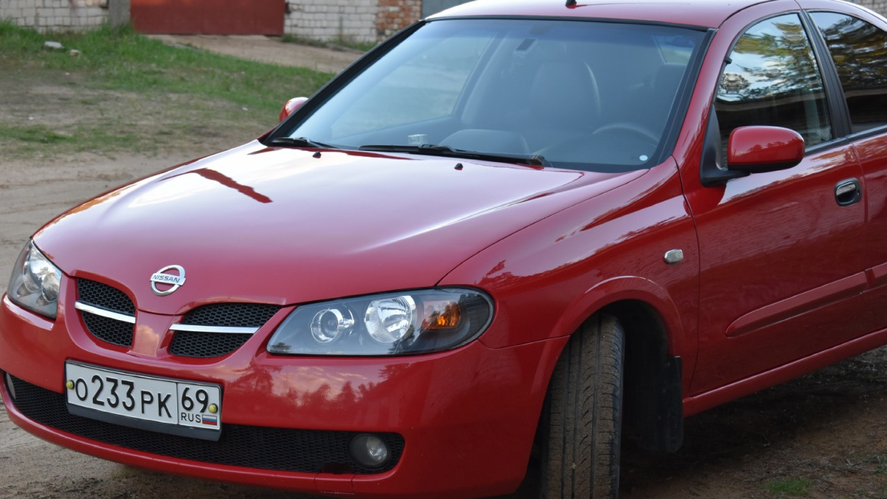 Nissan Almera II (N16) 1.5 бензиновый 2006 | красная альмерка на DRIVE2