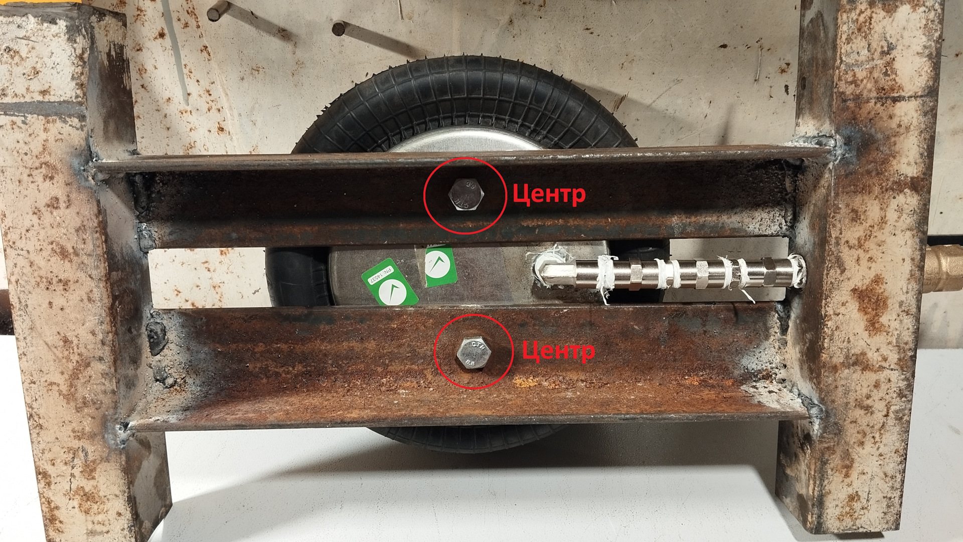 Пит-Стоп на время, самодельный домкрат из пневмоподушки для Mondeo IV 2 ...