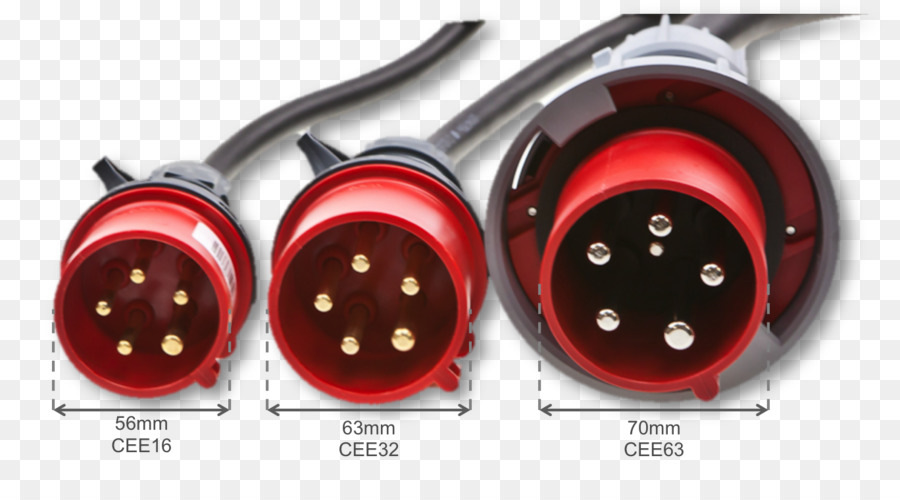 Вилка 380 вольт 5 контактов 16А (Red 3-phase 16A 5-pin Tesla Adapter ...