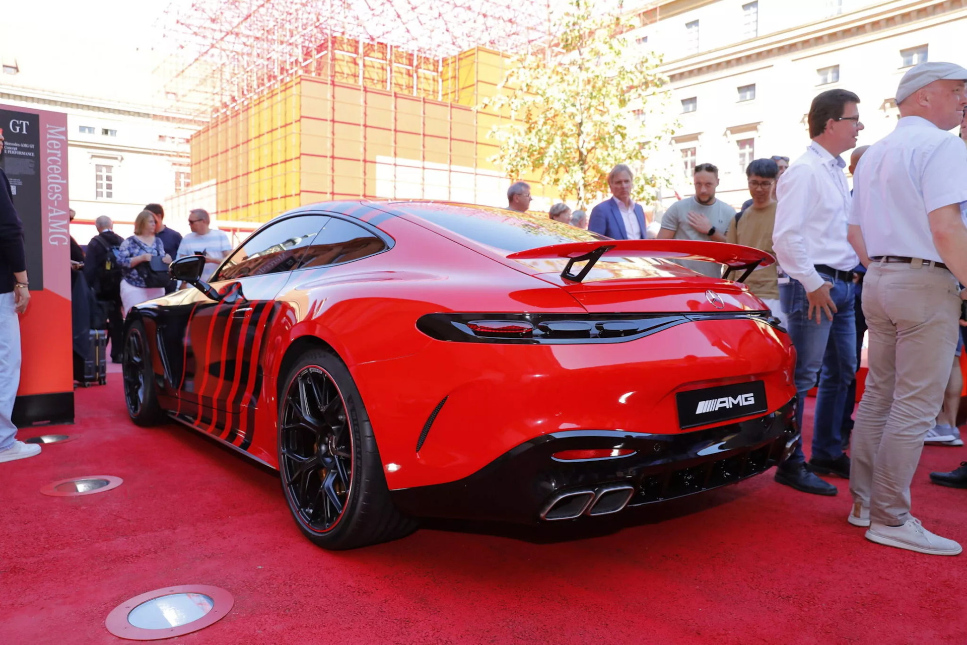 Mercedes AMG gt Red Chrome