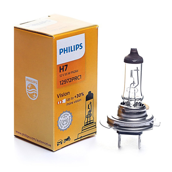 SPAB-PHILIPS-12972PRC1 LAMPE H7 VISION 12V 55W