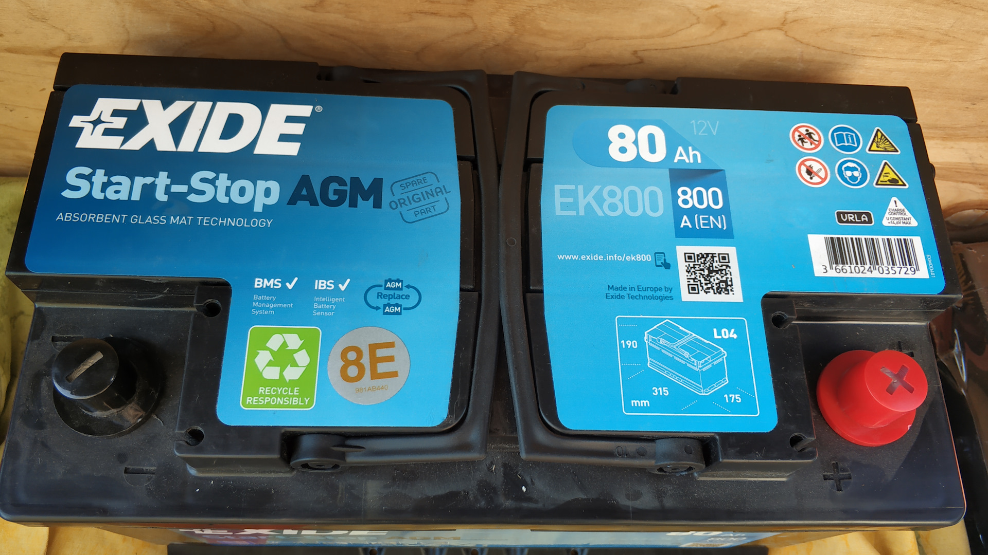 Exide ek800