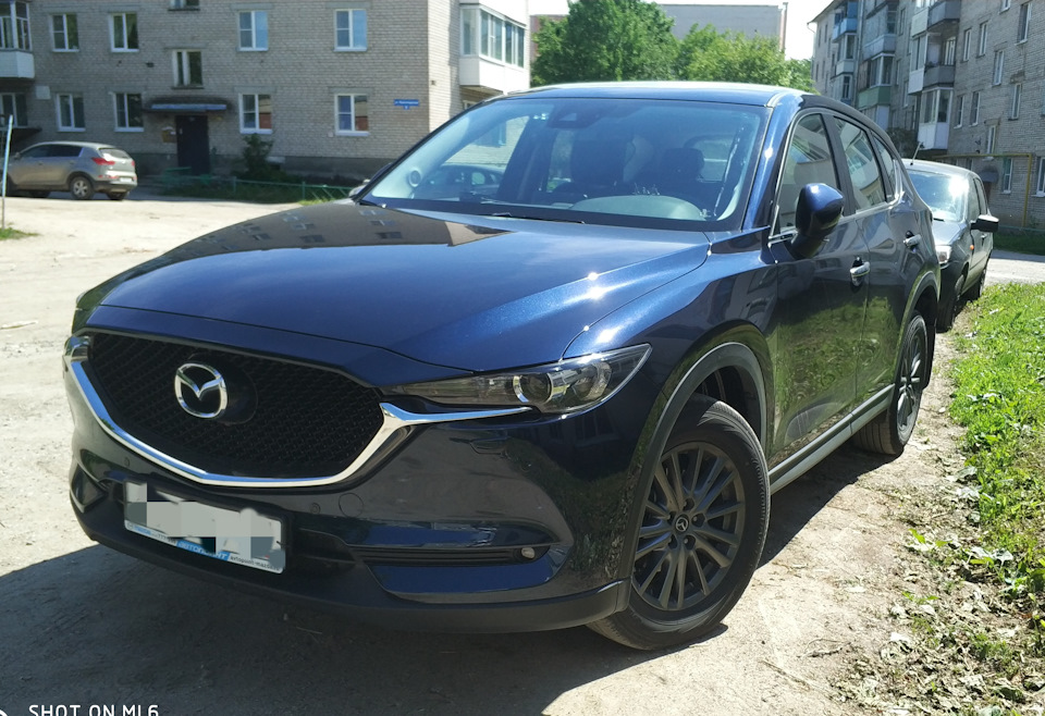 Deep crystal blue маркировка цвета Долгожданный отпуск или смерть насекомым - Mazda CX-5 (2G), 2,5 л, 2017 года наб