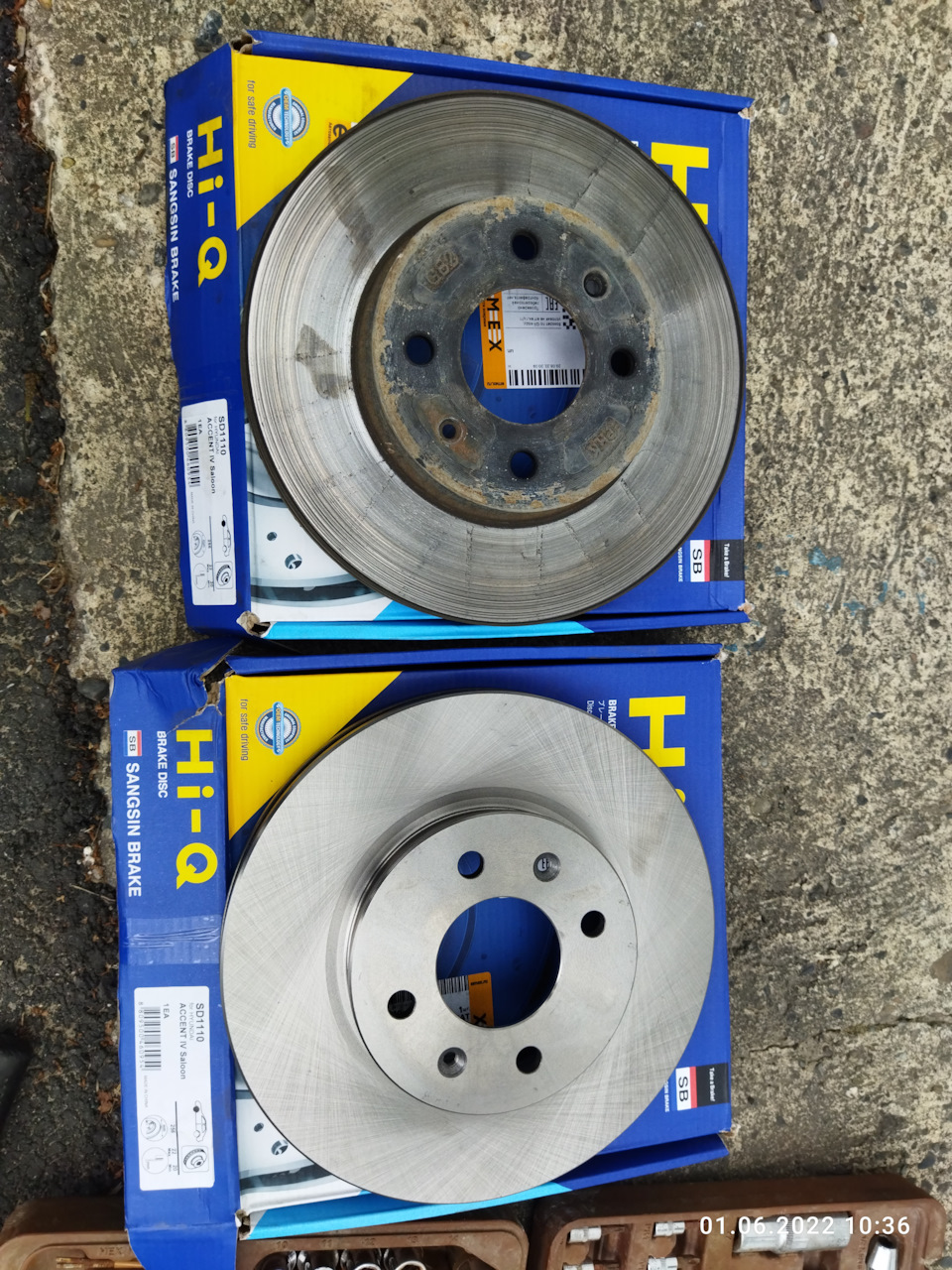 Тормозные диски HI-Q — KIA Rio (4G), 1,6 л, 2020 года | расходники | DRIVE2