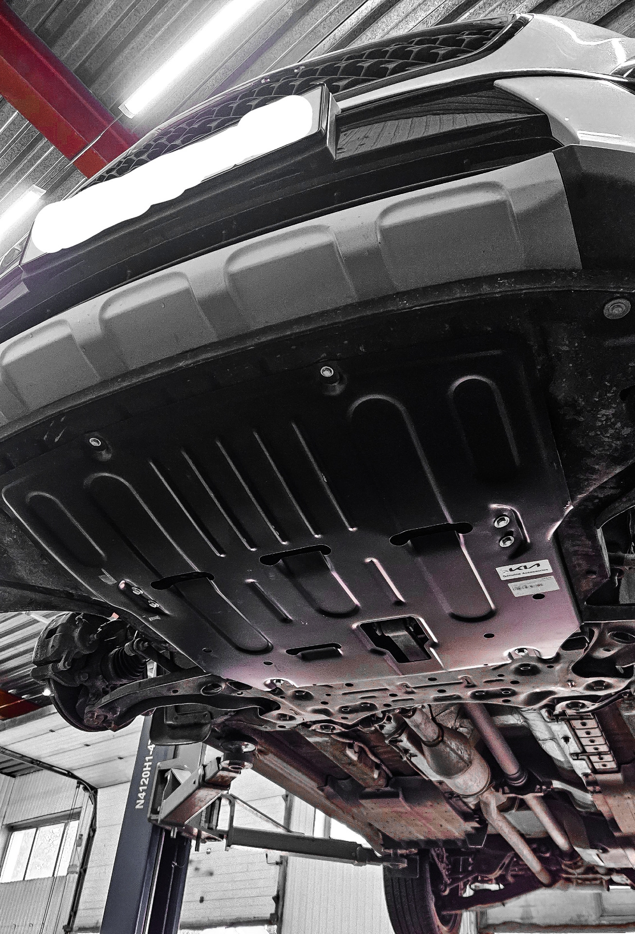 Установка стальной защиты картера и редуктора — KIA Sportage (4G), 1,6 ...
