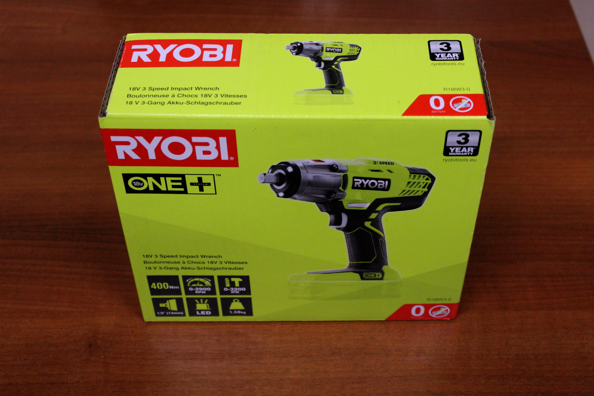 Ударный гайковерт ryobi one r18iw3 0 5133002436