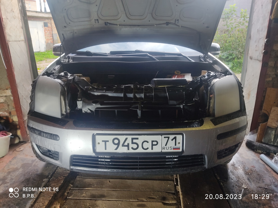 Химическая полировка фар Ford Fusion — Ford Fusion, 1,4 л, 2005 года ...