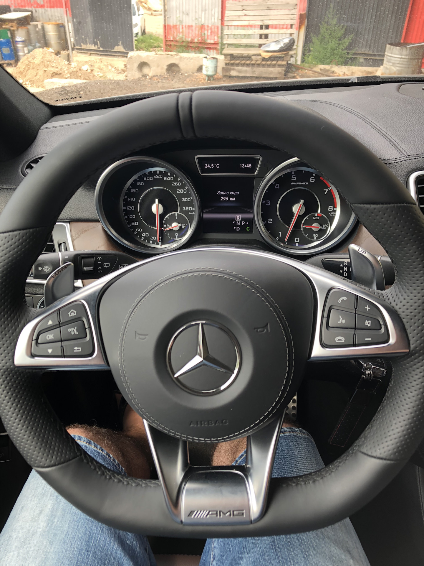 Карбоновый руль Mercedes GLE