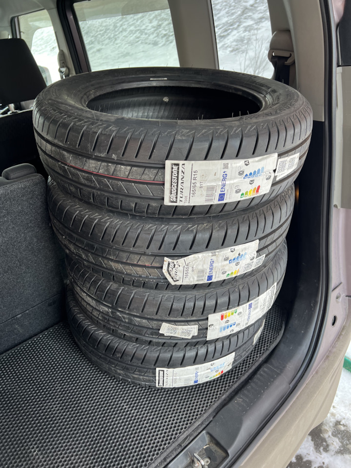 Шины летние Bridgestone 165/65 R15 на Suzuki Solio (3G), Mitsubishi ...