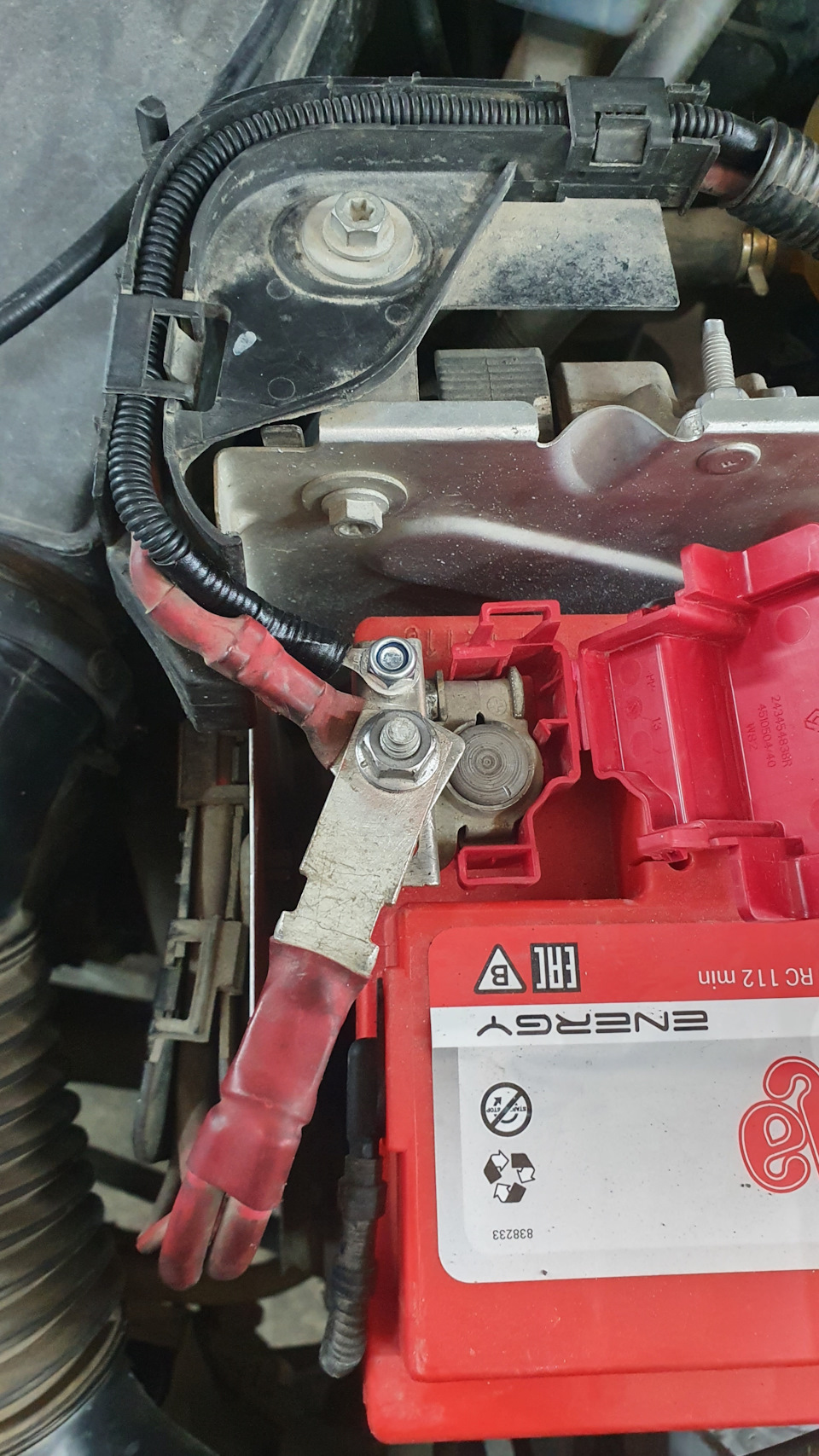 243454838R Колпачок полож.клеммы акб RENAULT | Запчасти на DRIVE2