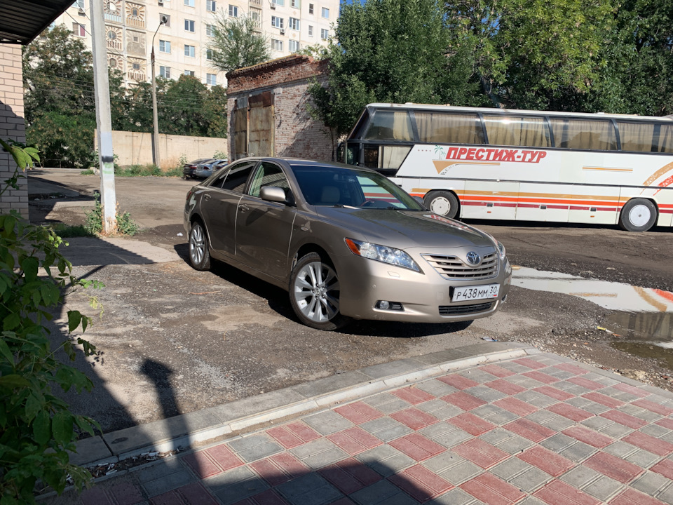 Атермальная тонировка — Toyota Camry (XV40), 2,4 л, 2007 года | другое ...