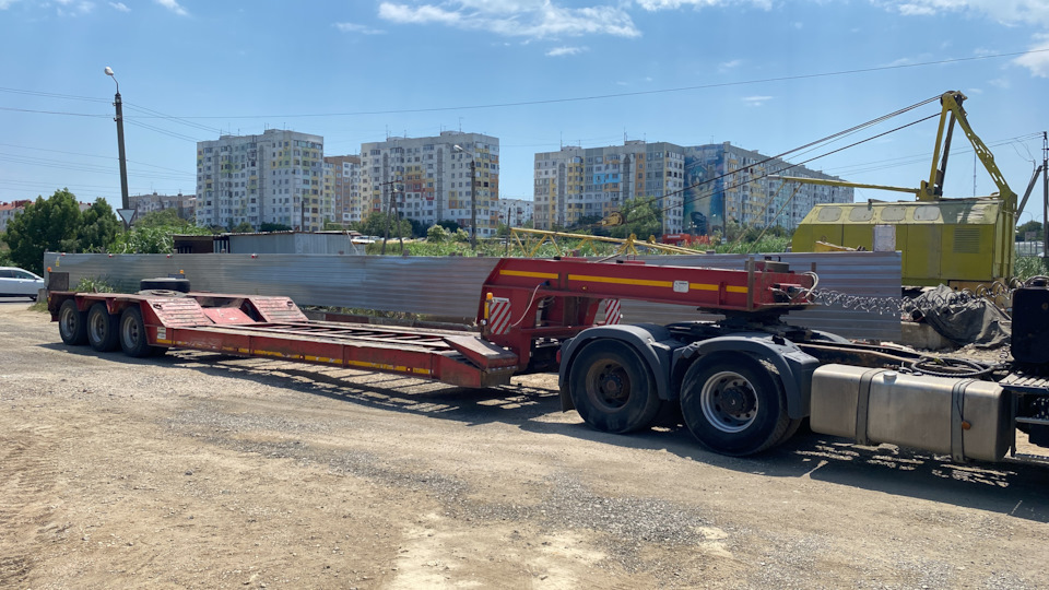 Трал в транспортном положении. — MAN TGX 18 500