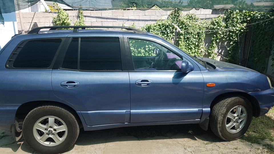 Установка ветровиков на Санта Фе — Hyundai Santa Fe (1G), 2,7 л., 2001 ...