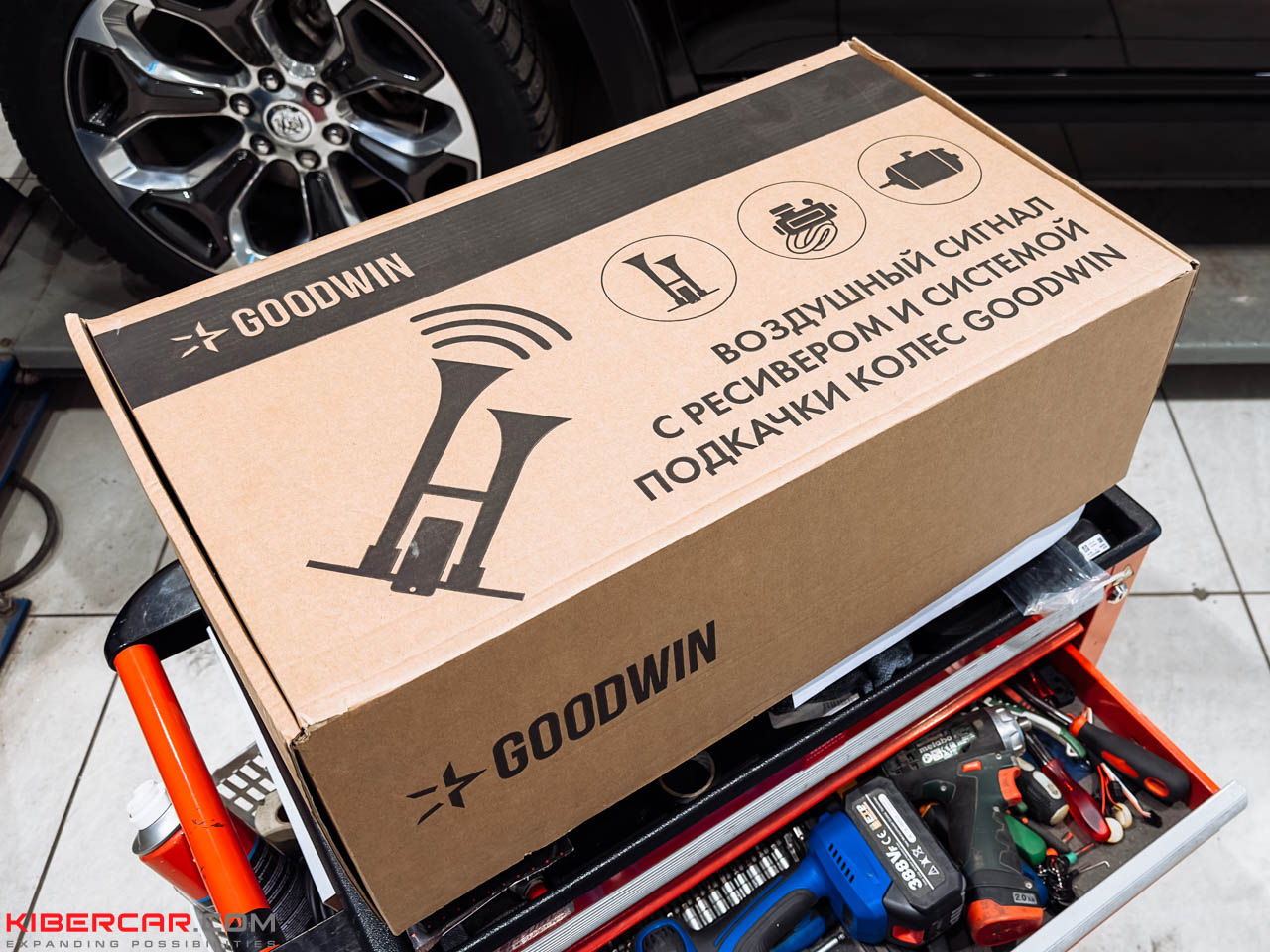 Dodge RAM: система подкачки колес с ресивером и пневмосигнал Goodwin ...