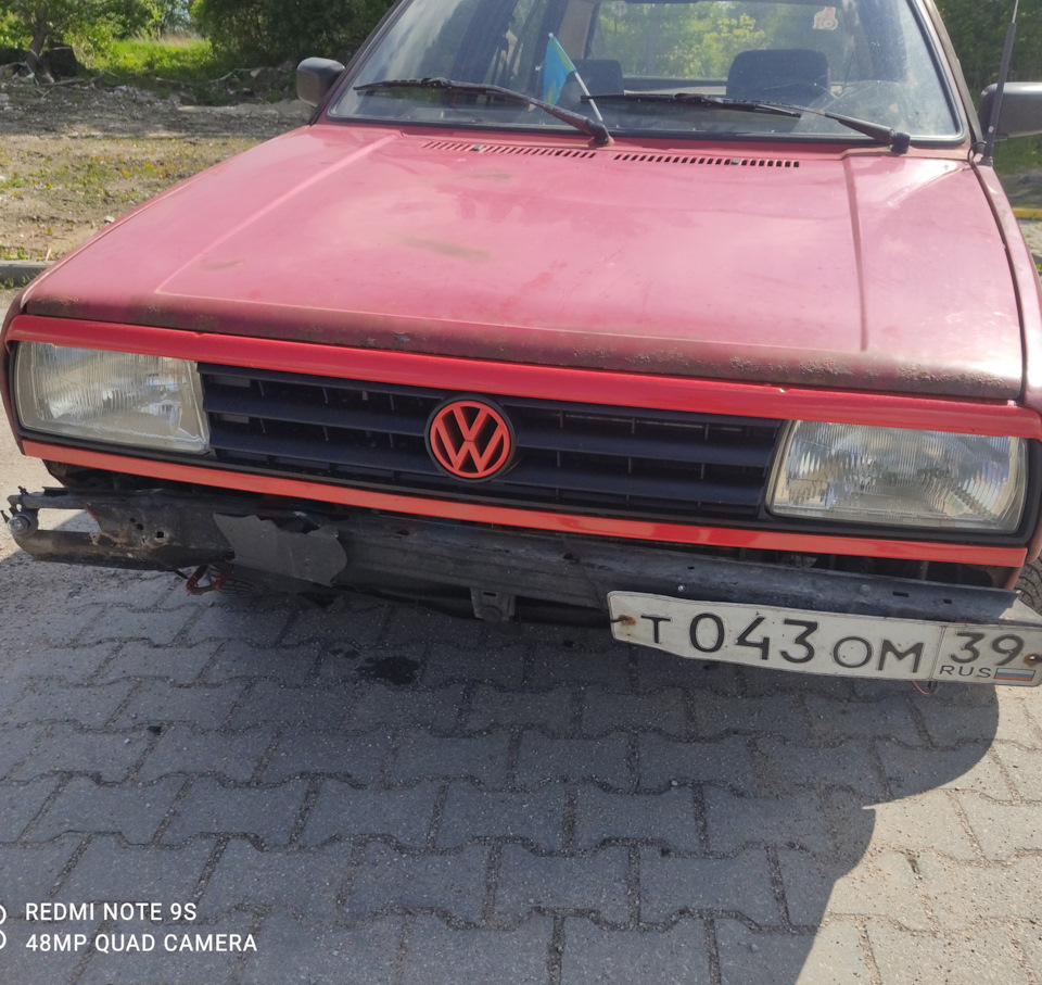 Восстановление передней части машины — Volkswagen Golf Mk2, 1,8 л, 1990  года | кузовной ремонт | DRIVE2