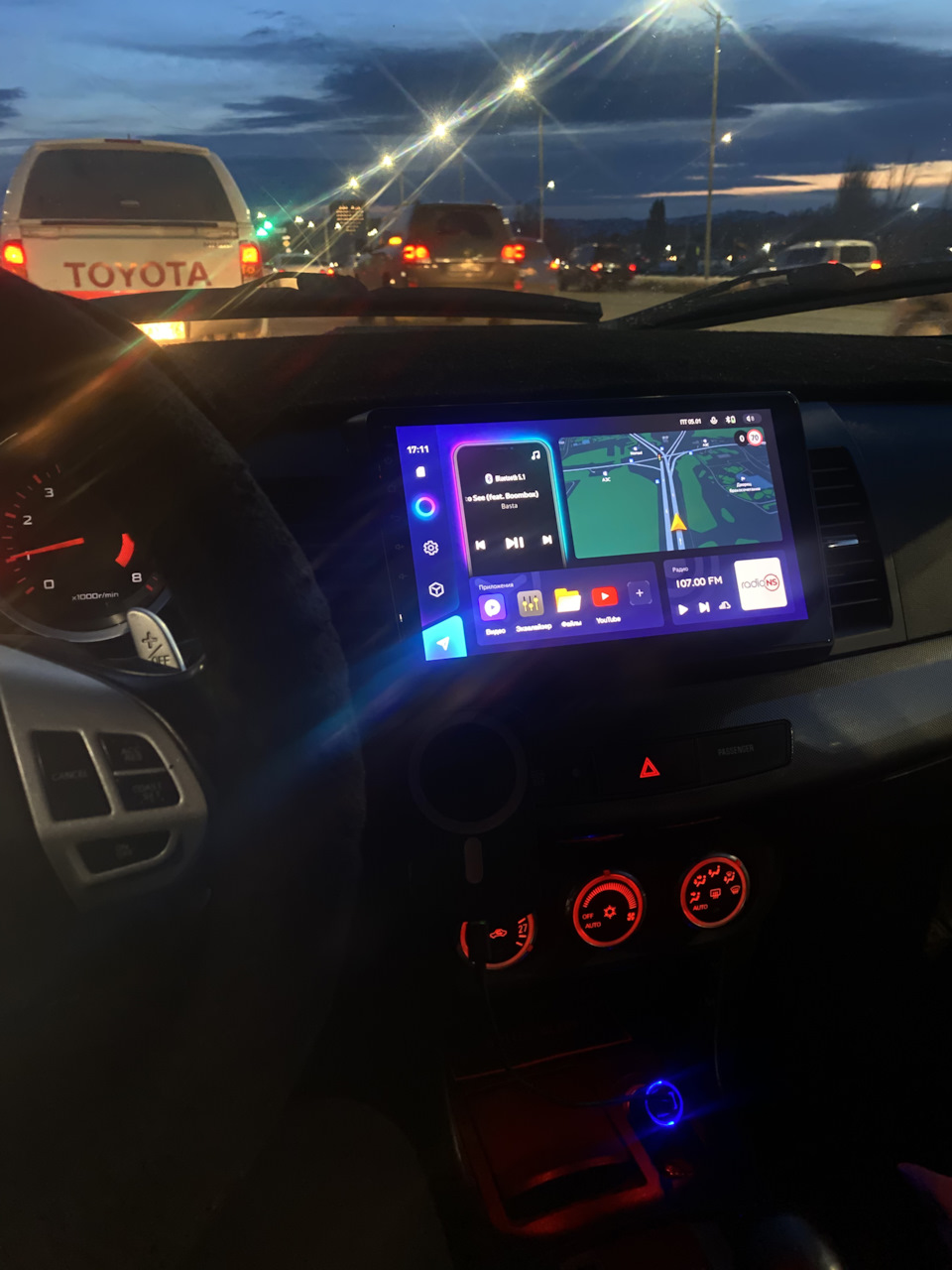 Это случилось! Teyes CC3 — Mitsubishi Lancer X, 2 л, 2008 года