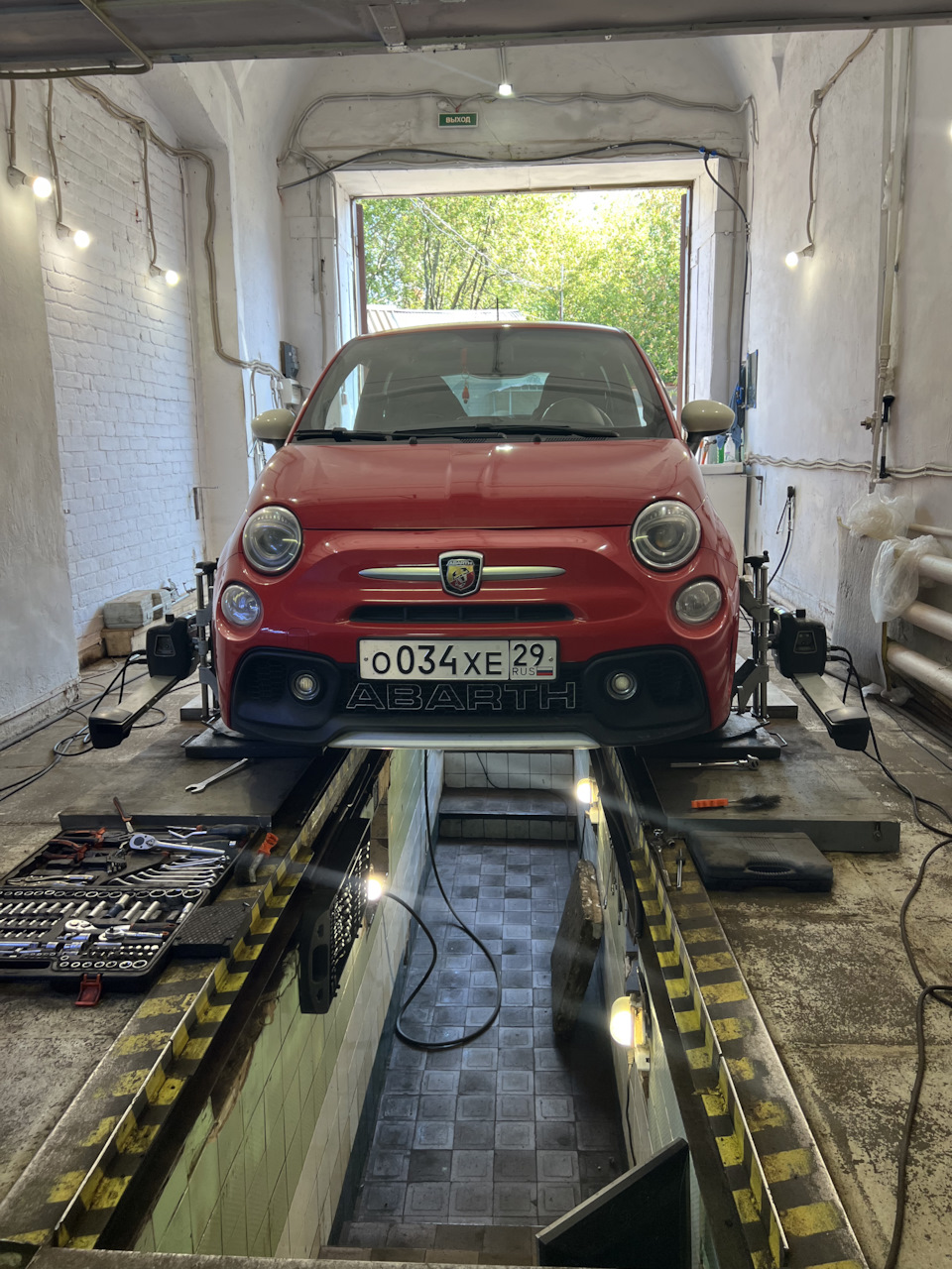 Сход-развал после замены амортизаторов — FIAT 500 (2G), 1,4 л, 2017 года |  визит на сервис | DRIVE2