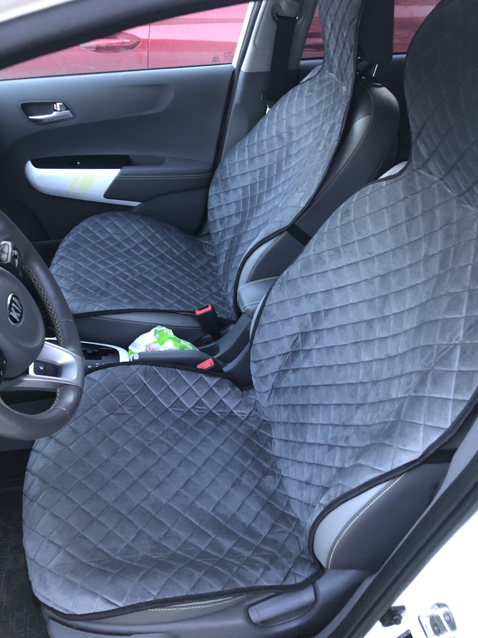 Накидки на сиденья — KIA Picanto (3G), 1,2 л, 2018 года | аксессуары ...