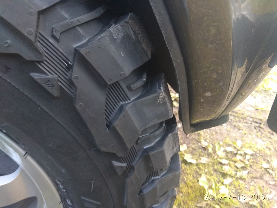 расстояние до подкрылка без лифта — Lada 4x4 5D