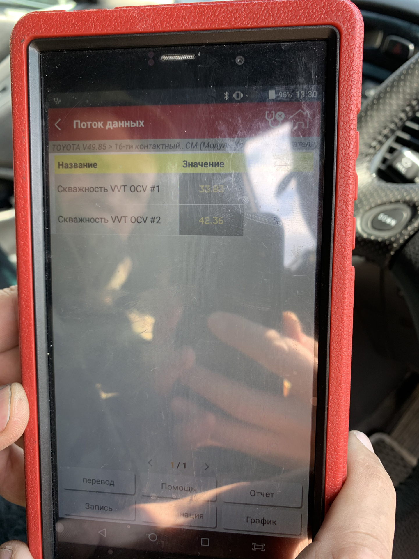 Диагностика работы основных датчиков ДВС — Toyota Kluger, 3 л., 2002 ...