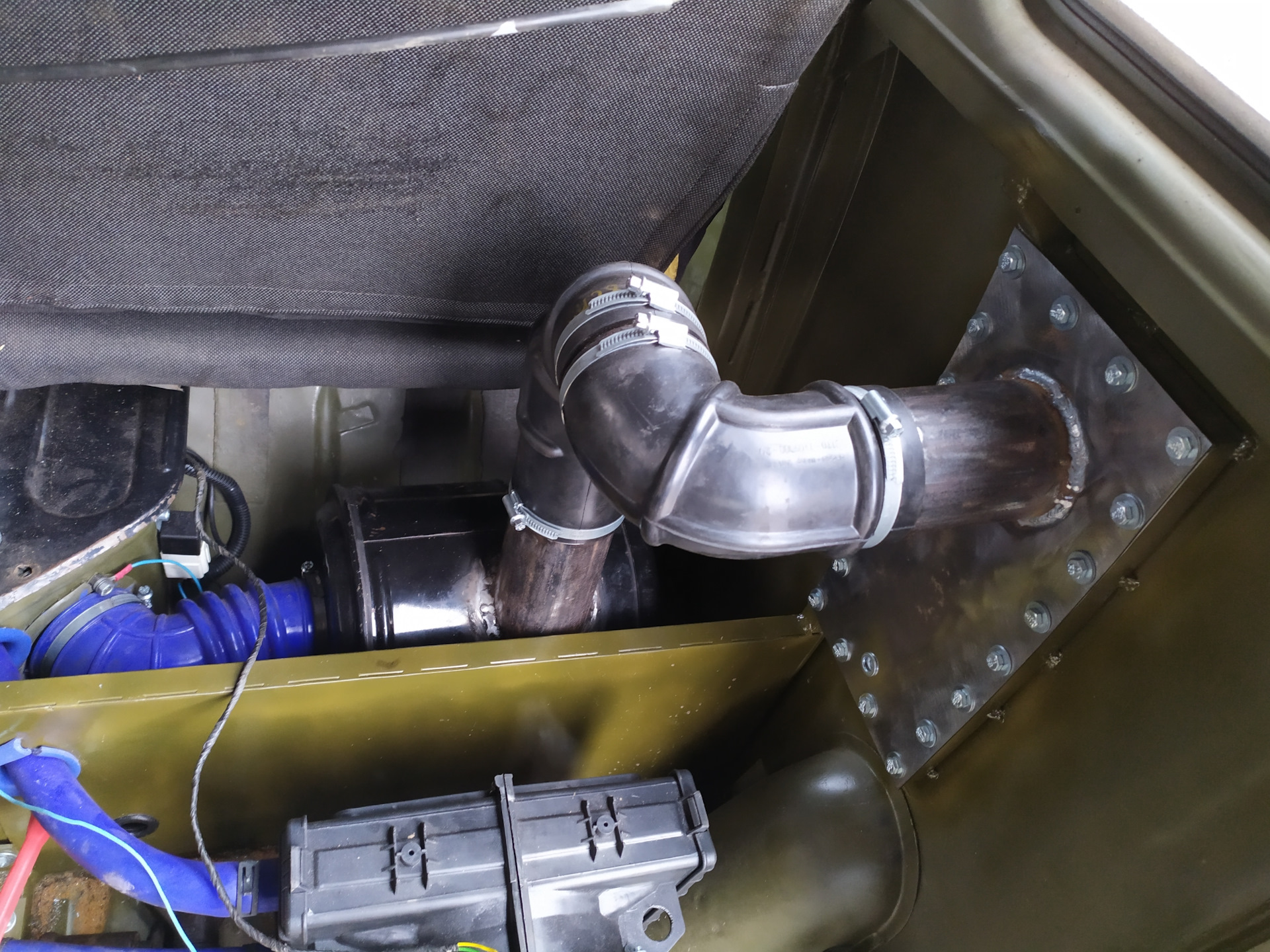 Переделка капота, салонной печки, внутренний шноркель. — УАЗ 390995, 2 ...