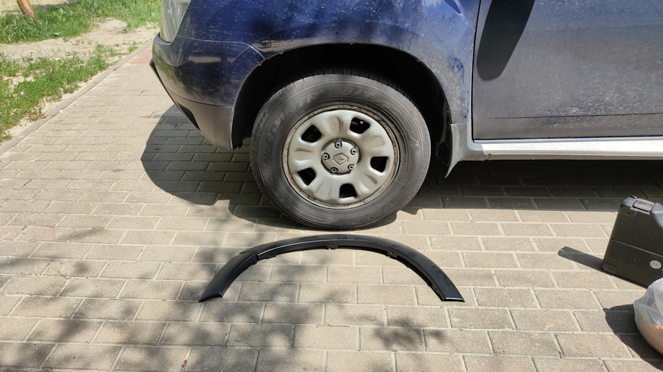 Накладки на крылья PT Group — Renault Duster (1G), 2 л, 2013 года ...