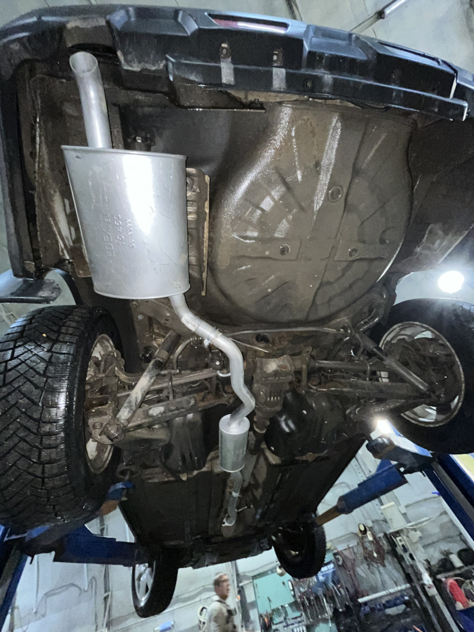 Глушитель и резонатор EDEX — Nissan X-Trail II (t31), 2,5 л, 2008 года ...