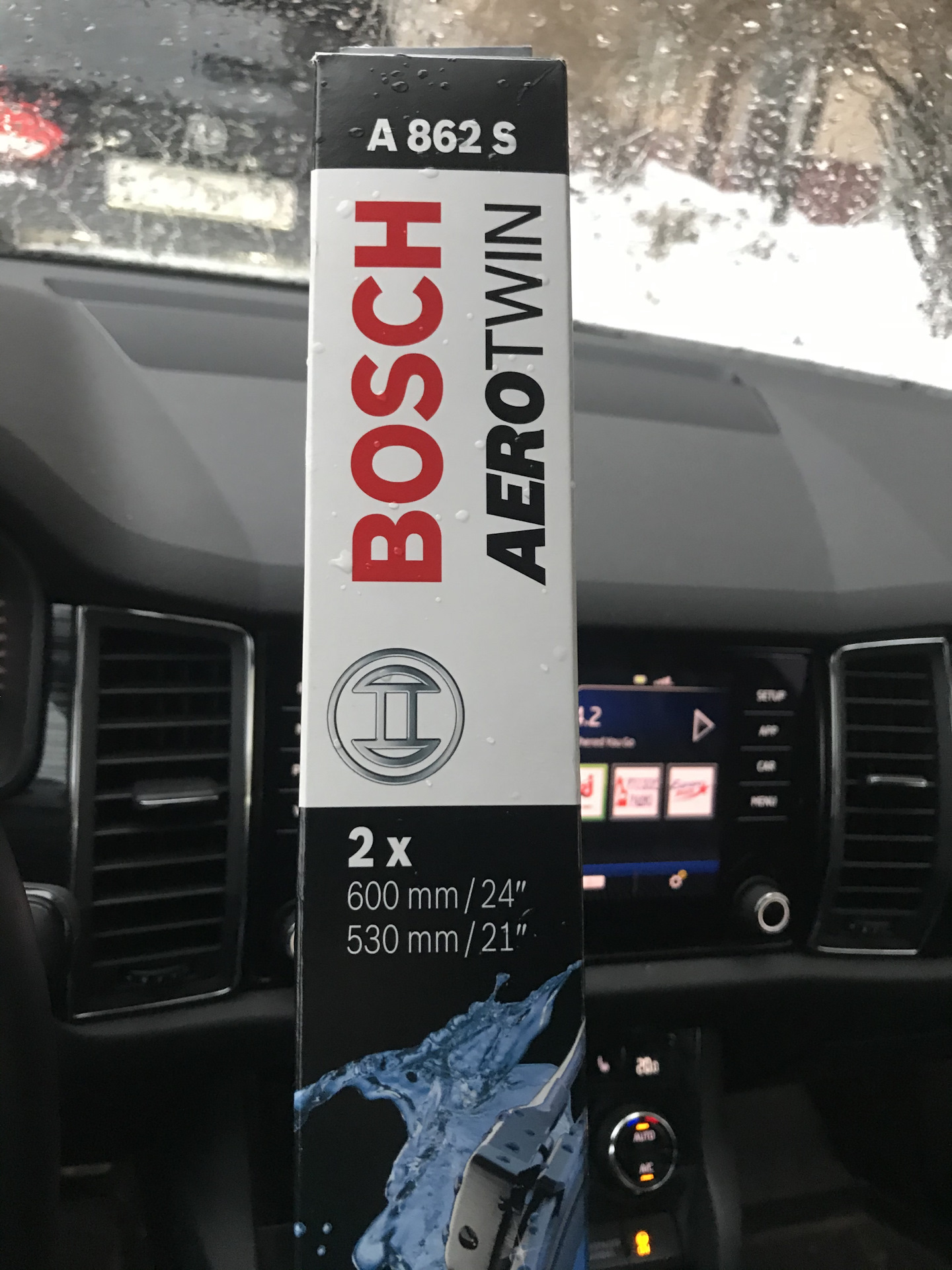 Достал грохот дворников, заменил на BOSCH, теперь тишина ;) — Skoda Kodiaq,  2 л, 2019 года | запчасти | DRIVE2