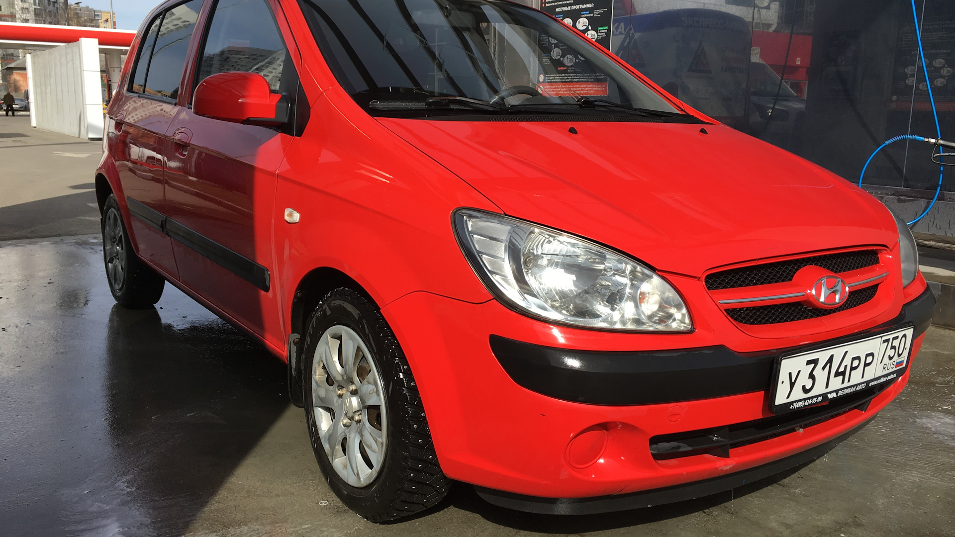 Hyundai Getz 1.4 бензиновый 2008 | Красная геша на DRIVE2