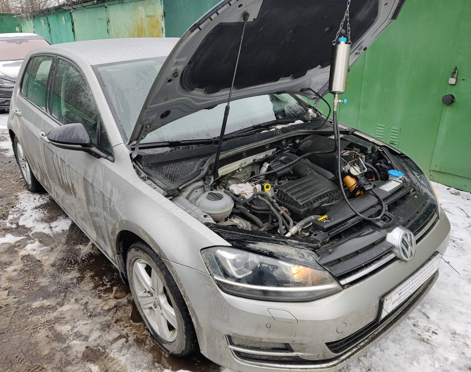 VW Golf 7 промывка топливных форсунок/инжектора — Промывка форсунок ...