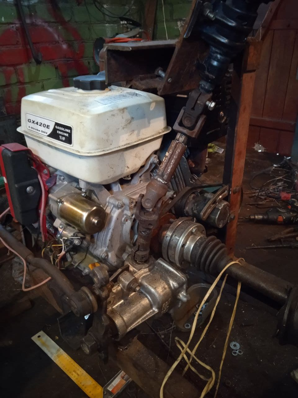 Рулевое — Минитрактор из мотоблока МТЗ, 0,5 л, 2019 года | тюнинг | DRIVE2