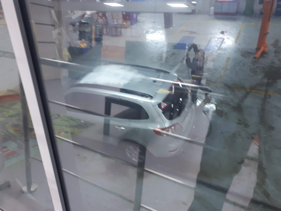 мойка прям в сервисе — Hyundai Santa Fe (2G)