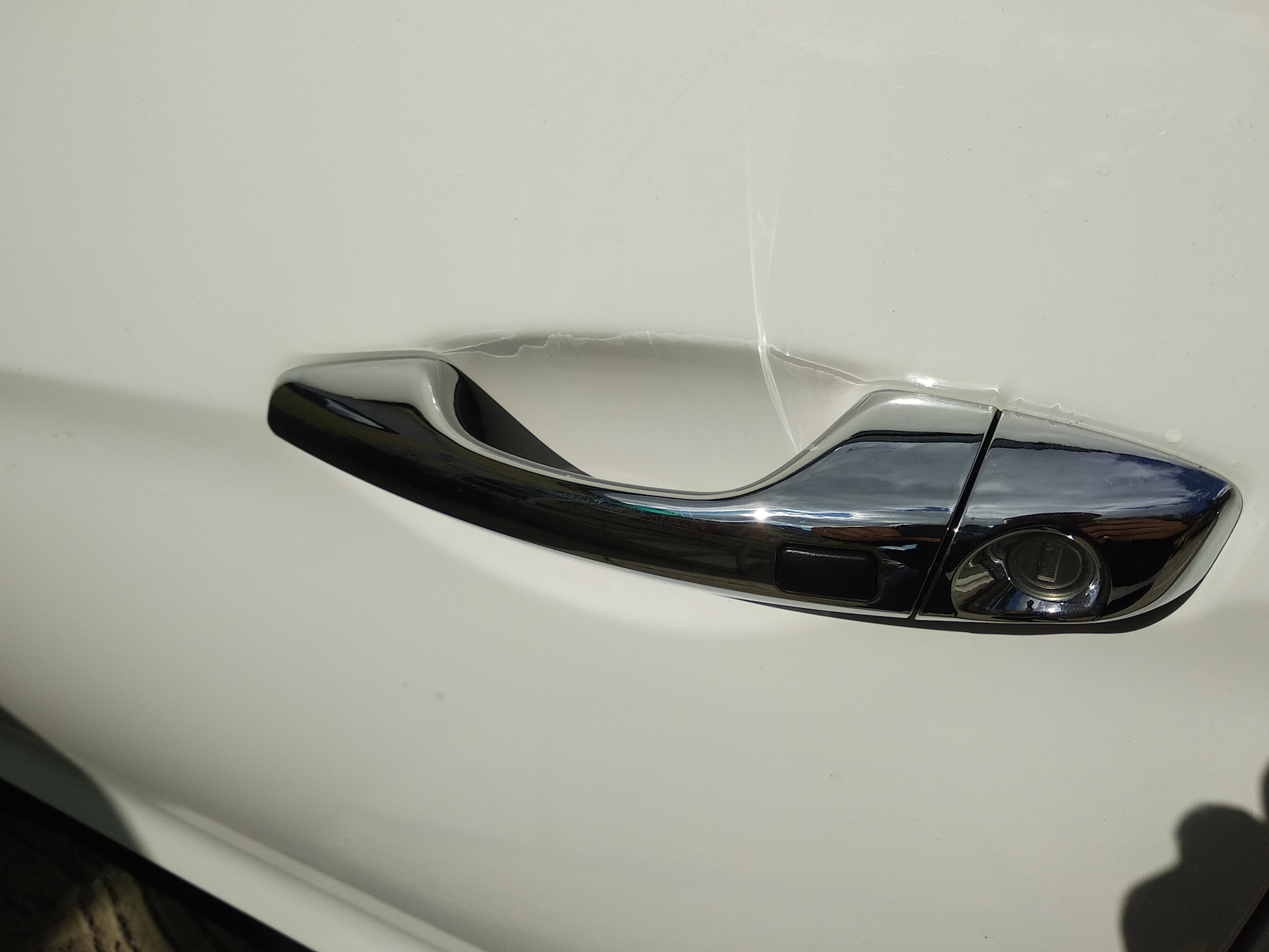 Ручка бесключевого доступа . — Hyundai Santa Fe (3G), 2,2 л, 2013 года ...