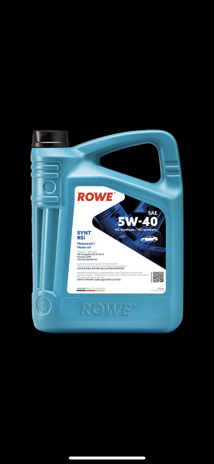 Rowe 5w40. Rowe масло.