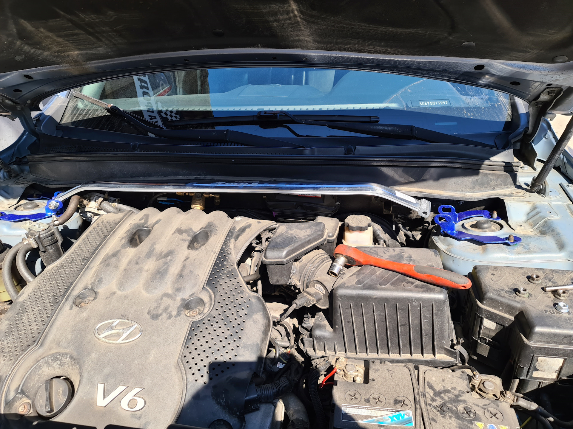 Распорка Санта-фе 2 — Hyundai Santa Fe (2G), 2,7 л, 2007 года | тюнинг ...