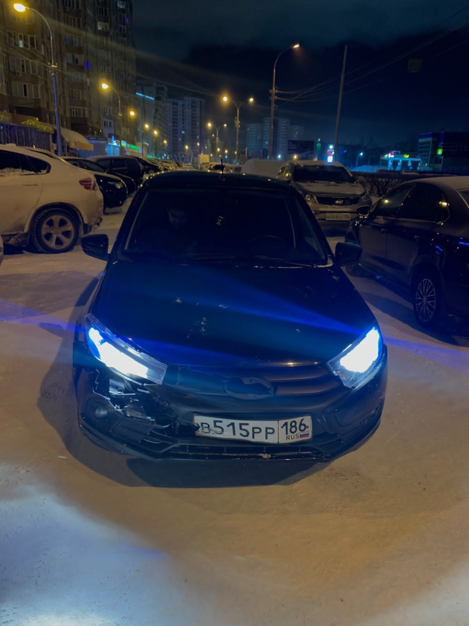 Младший брат получил права или как размотать авто )) — Lada Гранта (2G) FL,  1,6 л, 2020 года | ДТП | DRIVE2