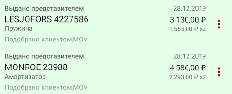 4227586 Пружина ходовой части LESJOFORS | Запчасти на DRIVE2