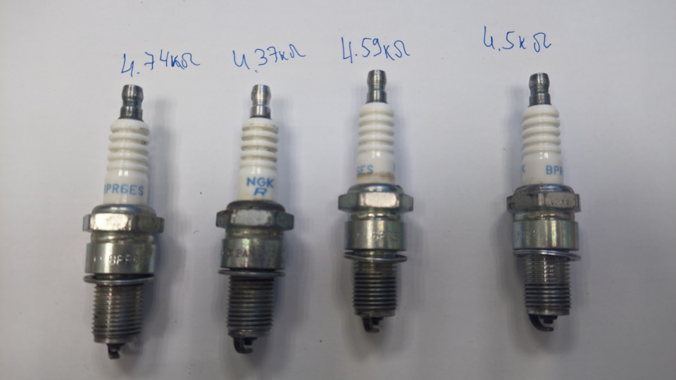 Зазор и сопротивление свечей зажигания NGK BPR6ES — Mitsubishi Lancer ...