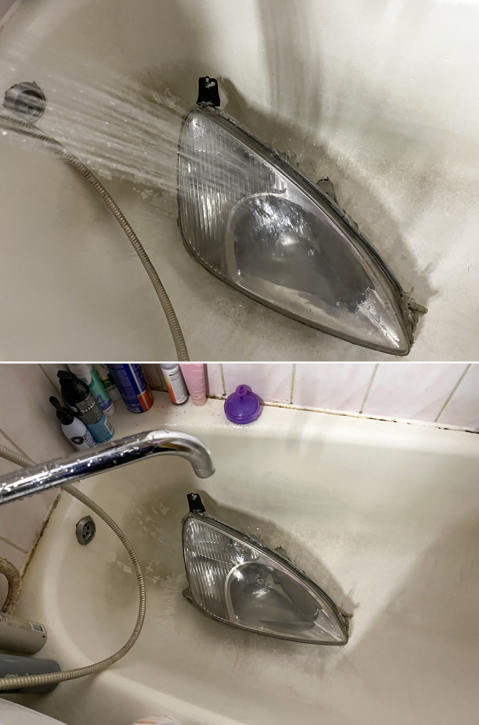 Путь к BI LED. Часть вторая. Пробная полировка фар на доноре, с помощью ...