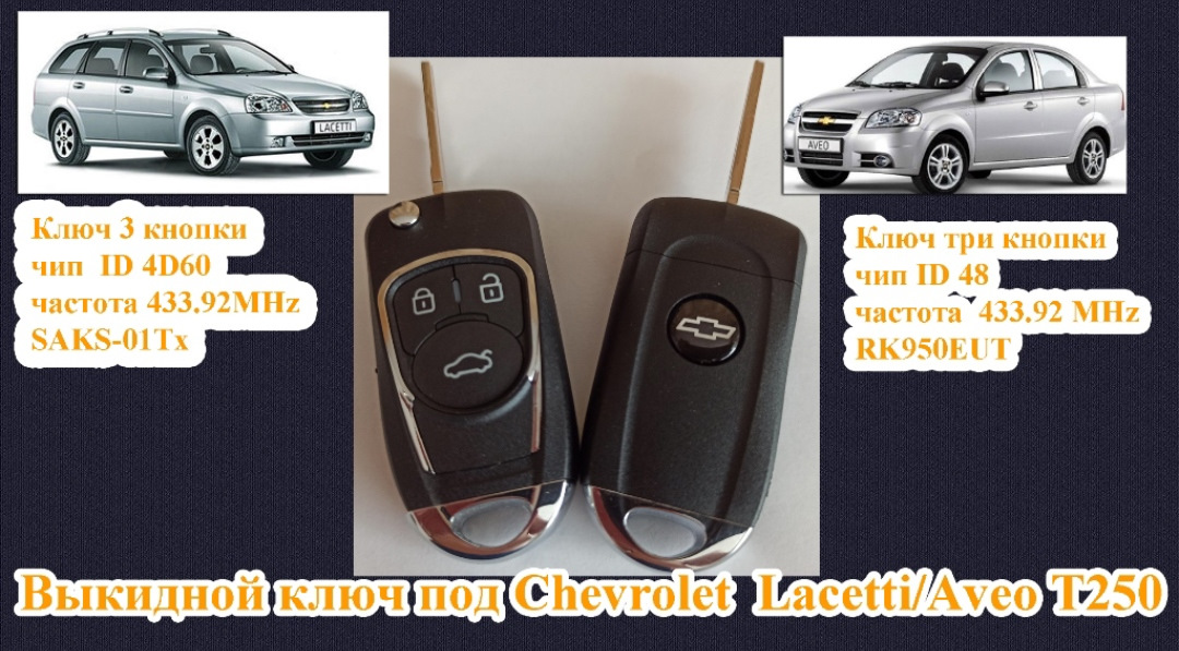 Изготовление ключей зажигания для Chevrolet Aveo в СПб